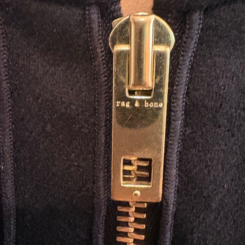 NWOT Rag & Bone Prospect Zip Up Front Satin Wool Paneled Sheath Dress Women’s 4 - Picture 8 of 12